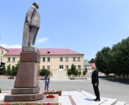Президент Ильхам Алиев прибыл в Дашкесанский район (ФОТО)
