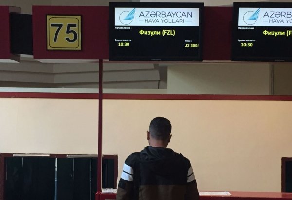Photo of the day: Registration for Baku-Fuzuli flight in Azerbaijan