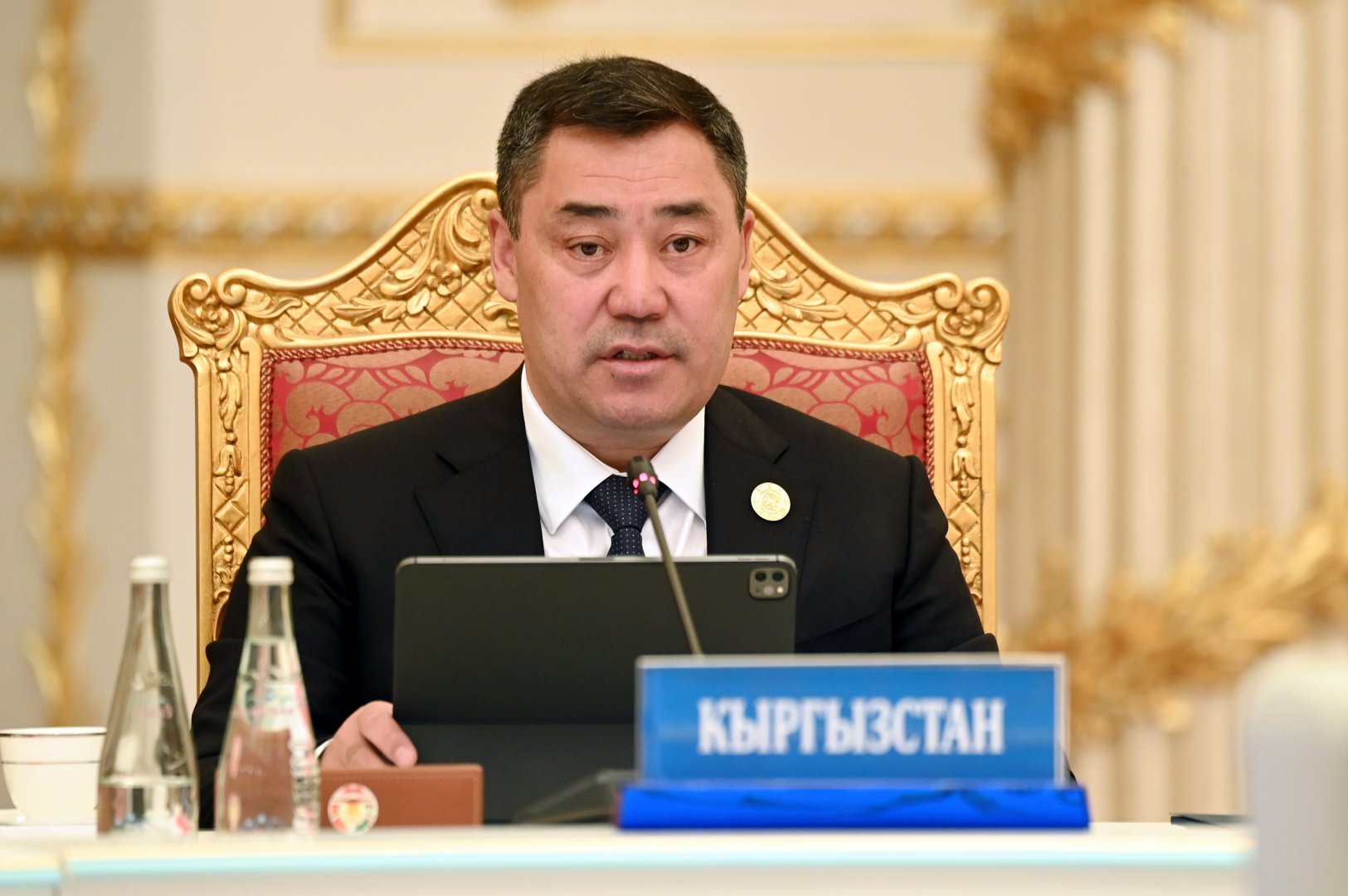 Садыр Жапаров ЖККУ саммитинде Афганистандагы кырдаал боюнча Кыргызстандын позициясын билдирди