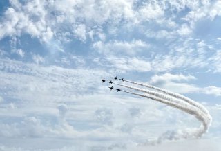 Azerbaijani military pilots perform first flights at Teknofest-2021 festival