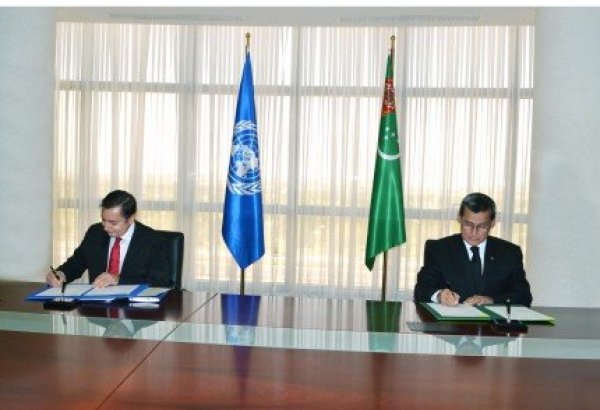 В Ашхабаде подписана совместная программа правительства Туркменистана c ООН