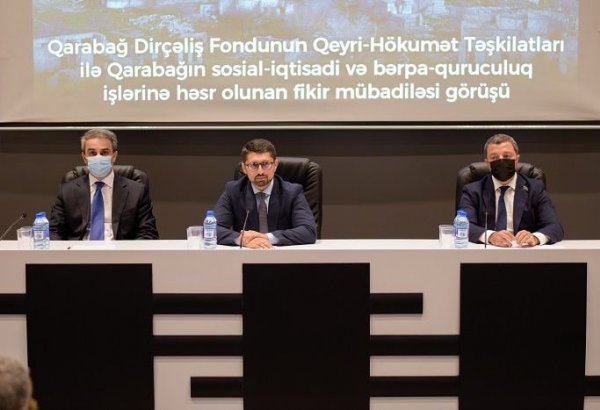 Qarabağ Dirçəliş Fondu qeyri-hökumət təşkilatlarının nümayəndələri ilə görüşüb