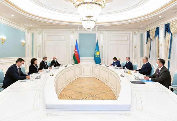 Спикер Милли Меджлиса Азербайджана встретилась с Президентом Казахстана