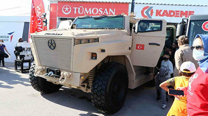 Turkish-made armored car PUSAT demonstrated at scientific festival in Konya