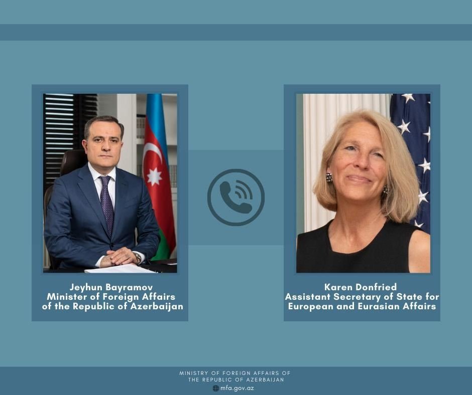 Azerbaijani FM, US Assistant Secretary of State hold phone talks