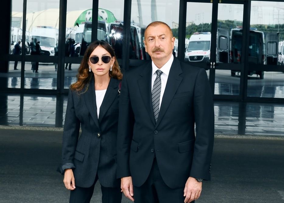 Президент Ильхам Алиев и Первая леди Мехрибан Алиева приняли участие в открытии подстанции "Зангилан"