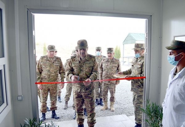 Azerbaijan commissions recently built military facilities in its liberated lands