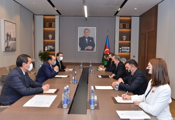 Azerbaijani FM discusses various issues on agenda with Sec-Gen of Turkic Council