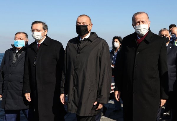 Türk Konseyi liderleri, Demokrasi ve Özgürlükler Adası'na geldi