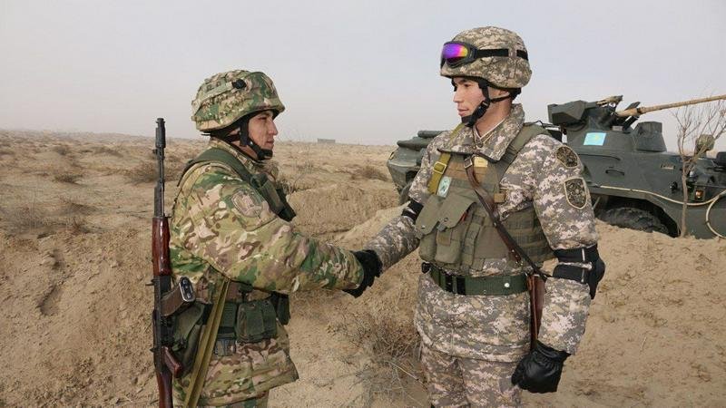 Қазақстан мен Өзбекстан бірлескен әскери оқу-жаттығу өткізді