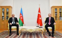 President Ilham Aliyev met with Turkish President Recep Tayyip Erdogan (PHOTO)