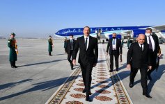 President of Azerbaijan Ilham Aliyev leaves for Turkmenistan
