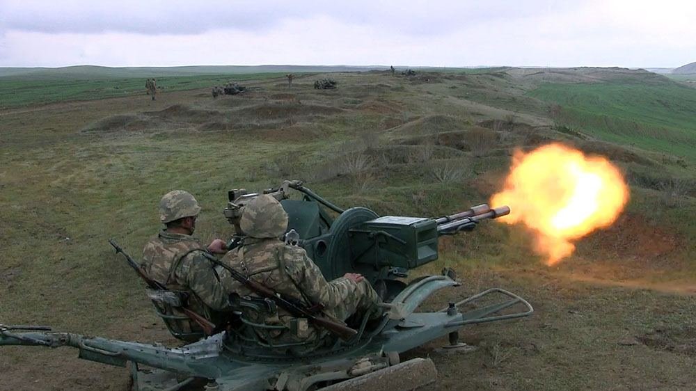 Azerbaijan's air defense units carry out combat firing exercises