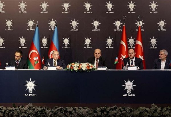 Numan Kurtulmuş ile Yeni Azerbaycan Partisi Genel Başkanvekili Budaqov ortak basın toplantısı düzenledi