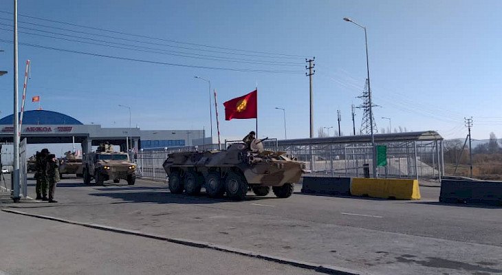 Кыргызстандын аскердик контингенти Казакстандан кайтып келди