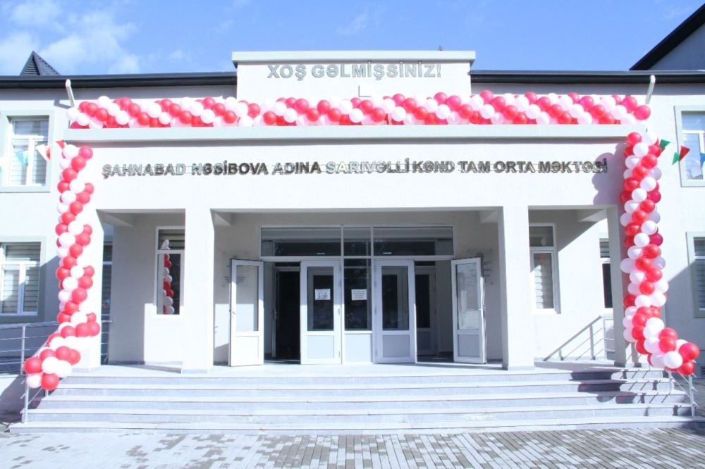 Qazaxda Heydər Əliyev Fondunun təşəbbüsü ilə yeni məktəb binası inşa olunub