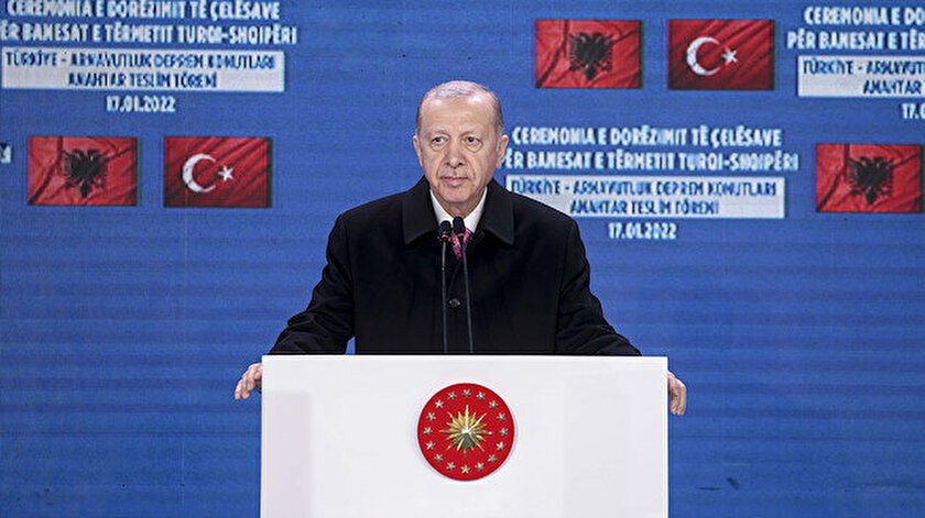 Cumhurbaşkanı Erdoğan Arnavutluk'ta: Yardıma koşan ilk ülke Türkiye oldu