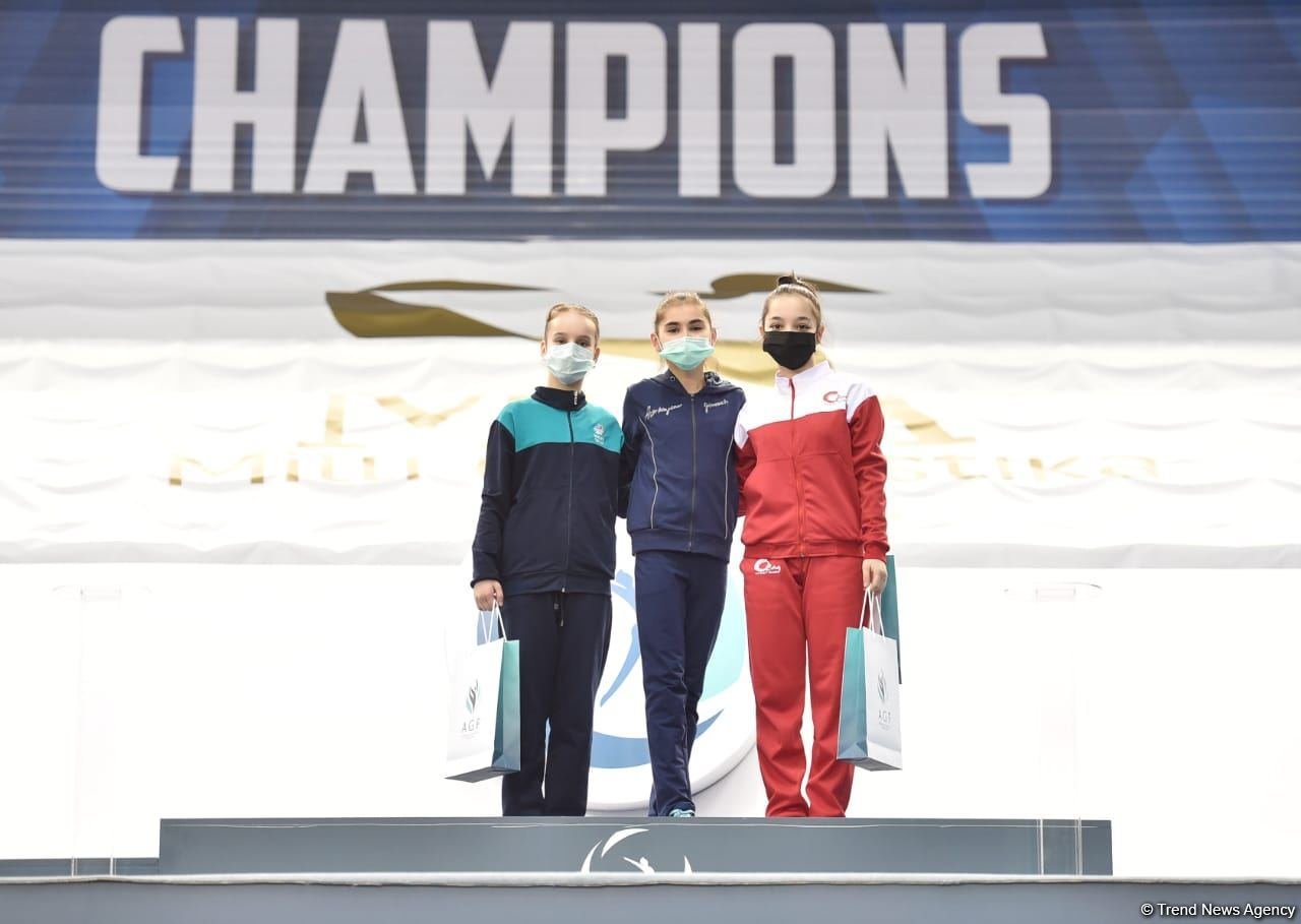 Winners of Azerbaijan and Baku Championships in Trampoline and Tumbling among juniors, adults - award ceremony