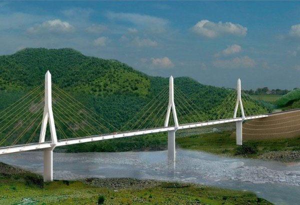 На каком этапе находятся работы по строительству самого длинного подвесного моста в Азербайджане?