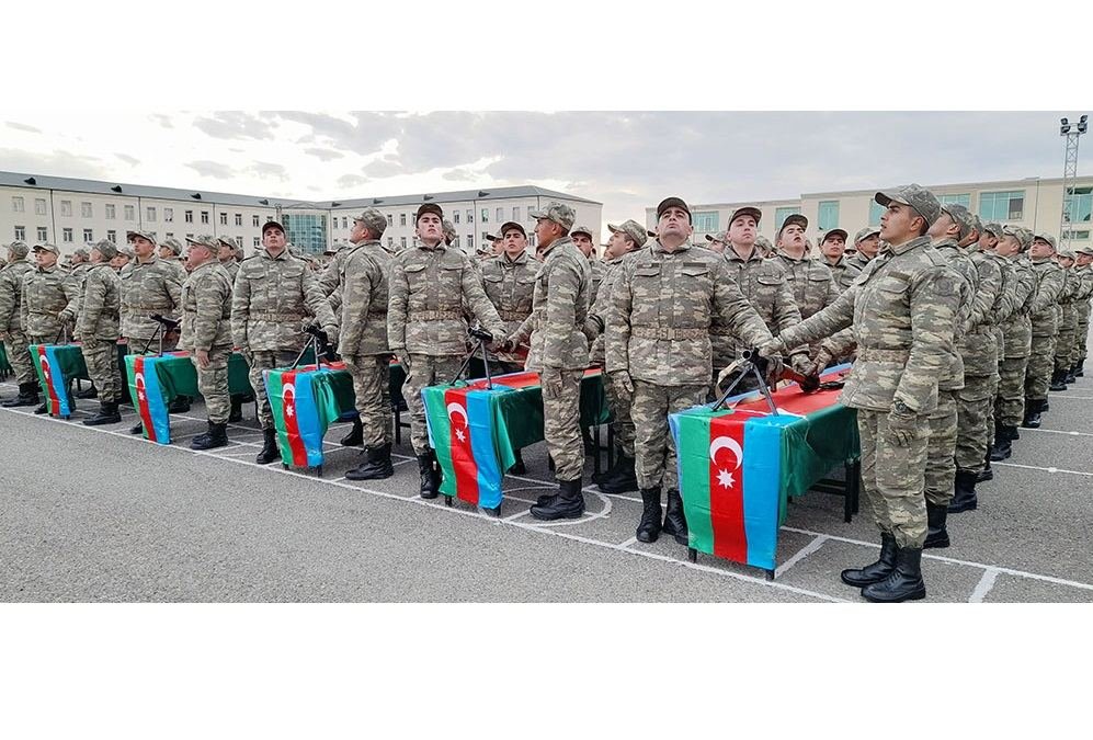 Azərbaycan Ordusunda andiçmə mərasimləri keçirilib