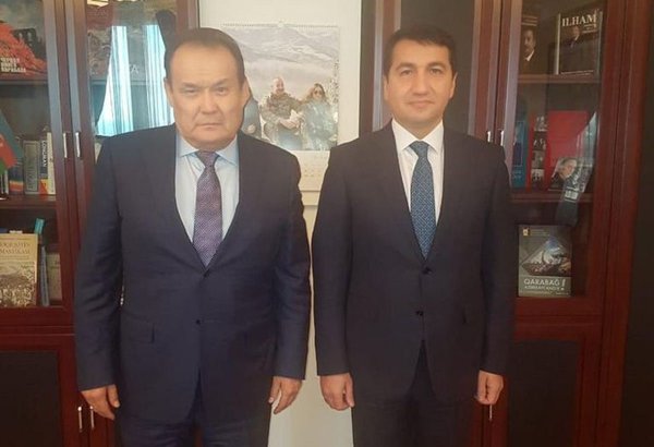 Assistant to Azerbaijani President meets Secretary General of Organization of Turkic States