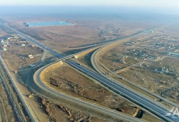 Bakı-Quba-Rusiya sərhədi avtomobil yolunun tikintisi davam etdirilir