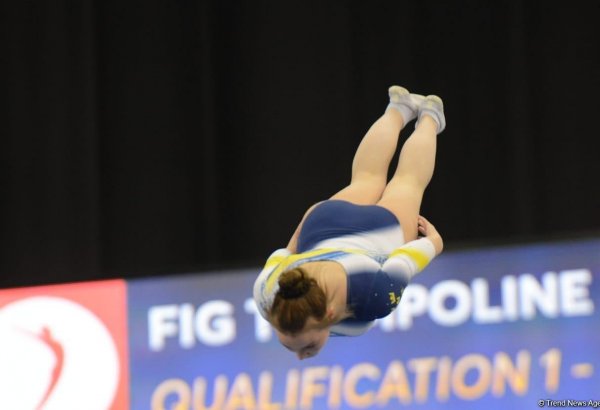 Best moments of first day of Trampoline World Cup in Baku
