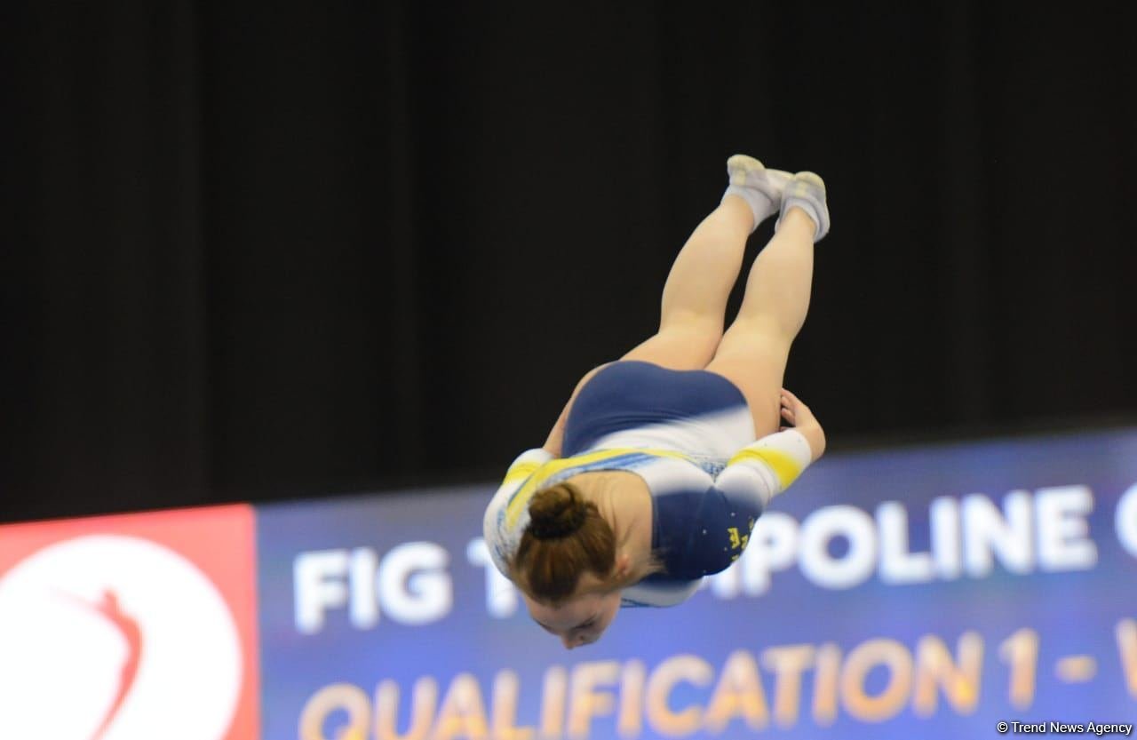 Best moments of first day of Trampoline World Cup in Baku