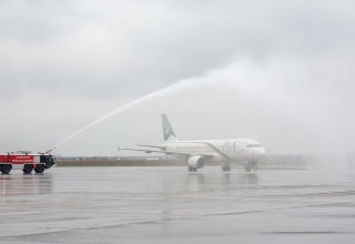 Heydar Aliyev International Airport receives first scheduled flight from Pakistan (PHOTO)