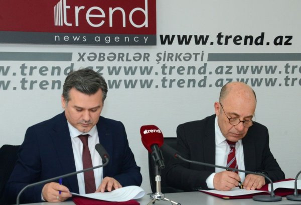 Trend BİA ilə DHA arasında Anlaşma Memorandumu imzalanıb (FOTO/VİDEO)