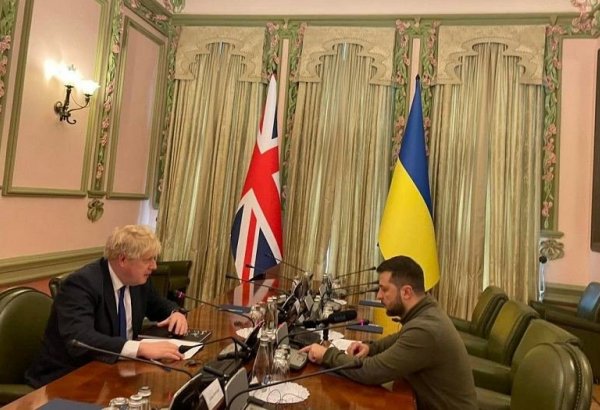 Ukraine President Zelensky meets British PM Johnson in Kyiv