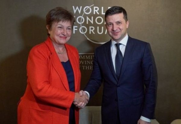 Зеленский обсудил с главой МВФ вопросы послевоенного восстановления Украины