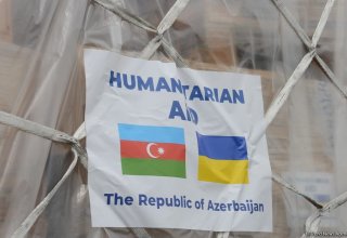 Azerbaijan sends 20 tons of humanitarian aid to Ukrainian city