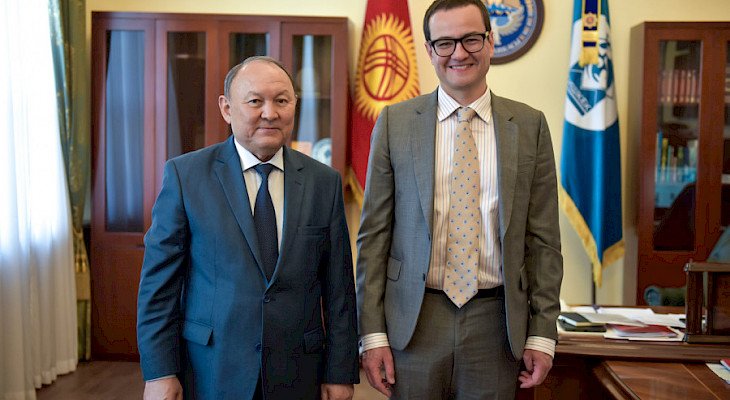 Бишкек шаарынын мэри Европа инвестициялык банкынын делегациясы менен жолугушту