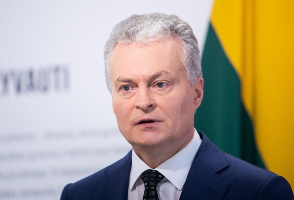 Litva Prezidenti Gitanas Nauseda Şəhidlər xiyabanını ziyarət edib