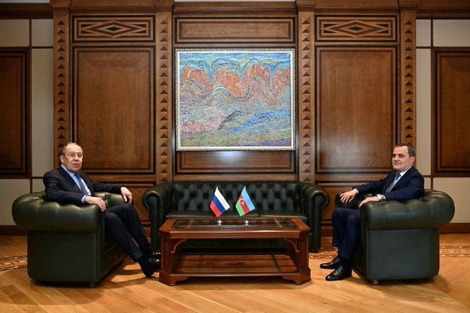 Azerbaijani FM holds meeting with Russian counterpart (PHOTO/VIDEO)