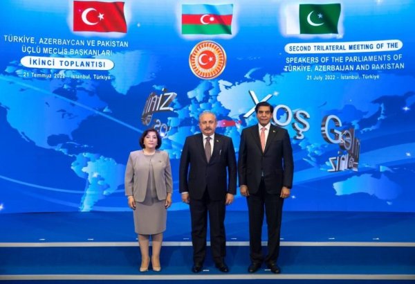 Azərbaycan, Pakistan və Türkiyə parlament sədrlərinin İkinci Üçtərəfli Görüşü keçirilib (FOTO)