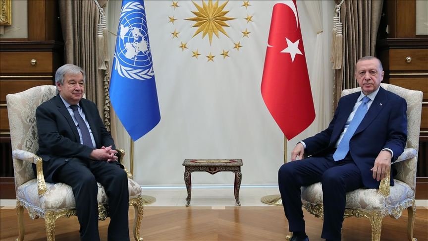 Эрдоган провел встречу с генсеком ООН Гутерришем