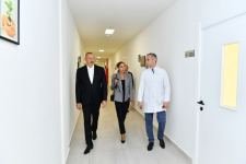 President Ilham Aliyev, First Lady Mehriban Aliyeva get acquainted with “Grand-Agro Invitro” LLC, participate in opening of “Azbadam” LLC processing factory