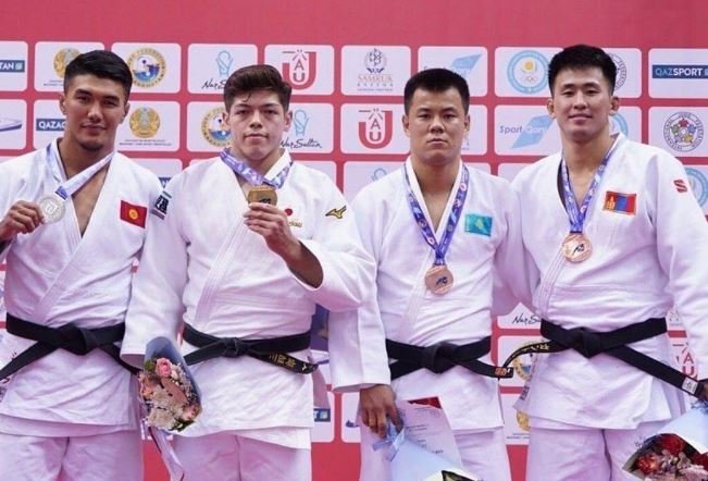 Эрлан Шеров завоевал серебро чемпионата Азии по дзюдо в Нур-Султане