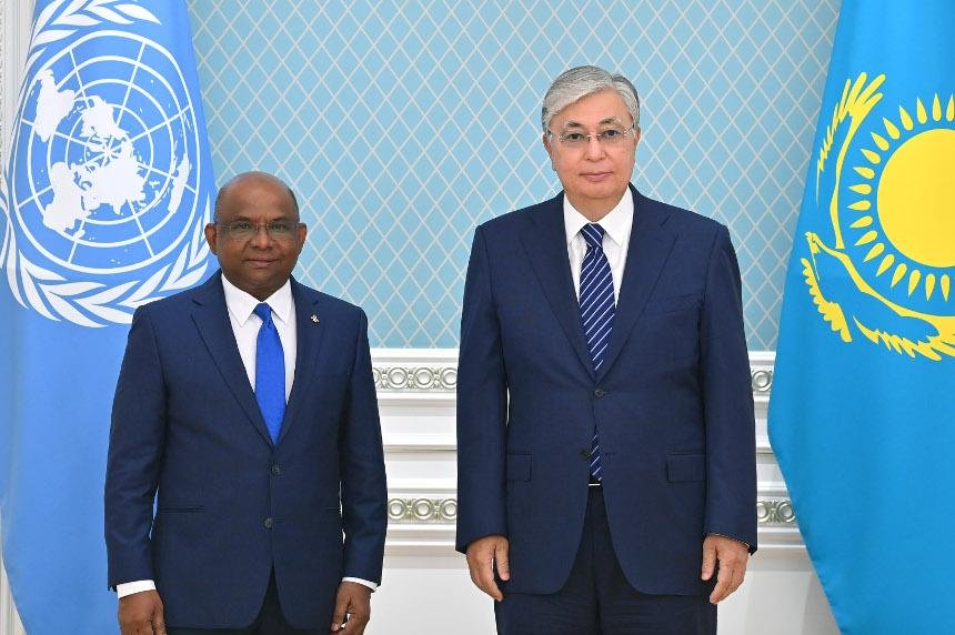 Президент Казахстана встретился с Председателем Генассамблеи ООН