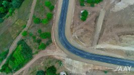Завершено строительство новой автодороги в объезд города Лачин (ФОТО)