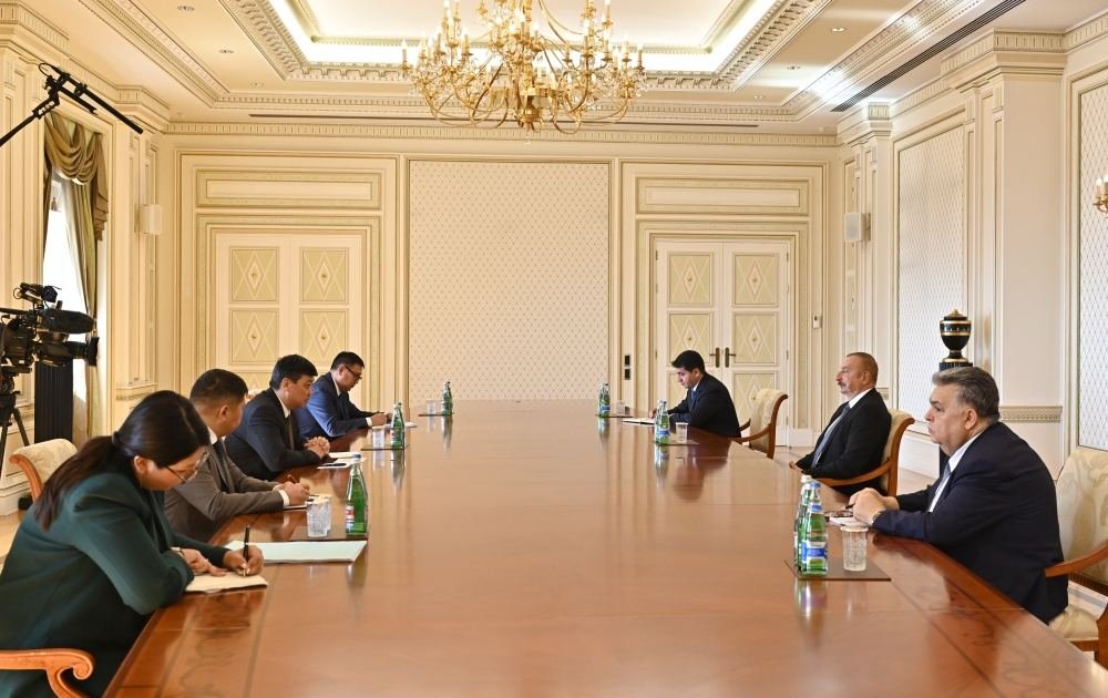 President Ilham Aliyev receives Deputy Chairman of Kyrgyzstan's Cabinet of Ministers