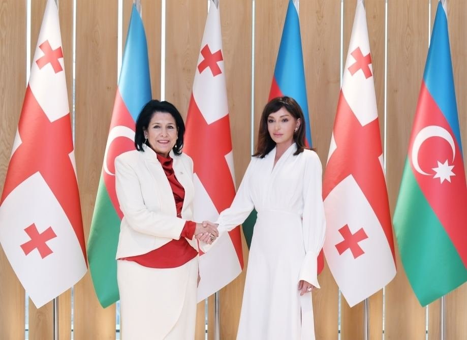 President of Georgia congratulates First Vice-President of Azerbaijan Mehriban Aliyeva