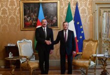 Prezident İlham Əliyev İtaliya Nazirlər Şurasının sədri Mario Draqi ilə görüşüb