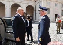 President Ilham Aliyev meets with President of Italy Sergio Mattarella in Rome