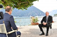 President Ilham Aliyev interviewed by Italian “Il Sole 24 Ore” newspaper in Cernobbio (PHOTO)