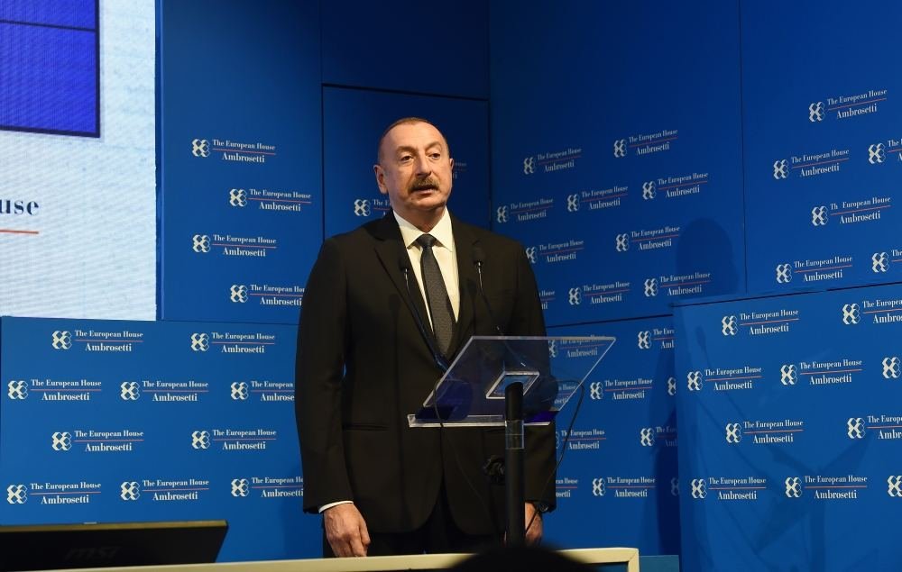 President Ilham Aliyev attends international forum in Cernobbio, Italy
