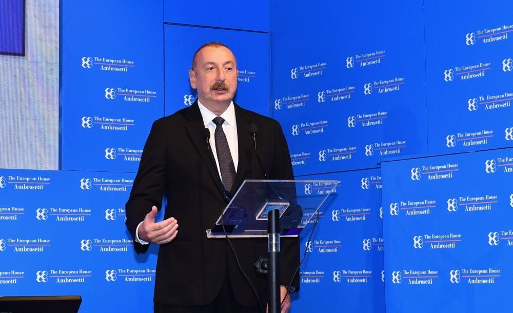 President Ilham Aliyev attends international forum in Cernobbio, Italy