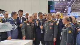 Azerbaijani defense minister, chief of Turkish Armed Forces' General Staff visit ADEX exhibition (PHOTO)